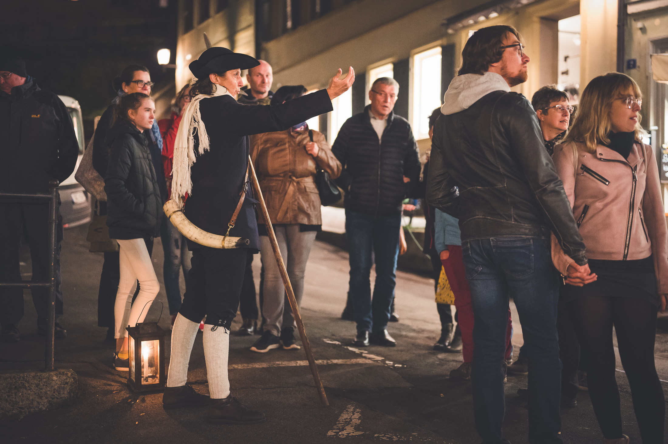 Die Bamberger Nachtwächter und NAchtwächterinnen kennen jedes Haus und noch mehr Geschichten dazu